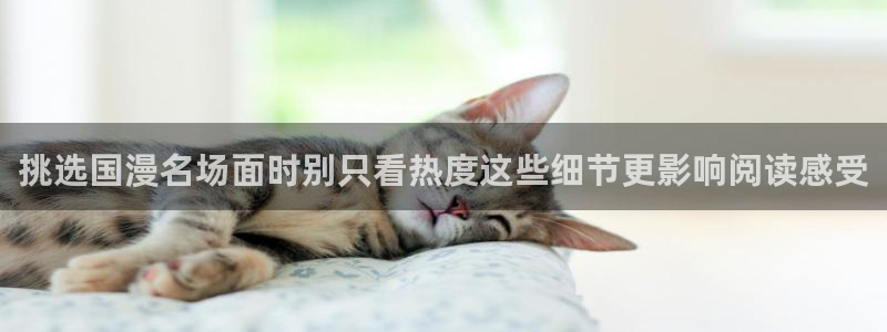 在线日漫：挑选国漫名场面时别只看热度这些细节更影响阅读感受